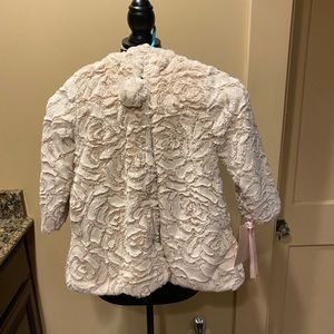 Widgeon Faux Fur Hooded A-Line Rose Coat